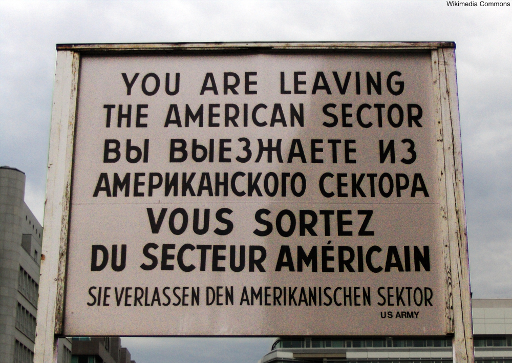 Checkpoint Charlie Sign