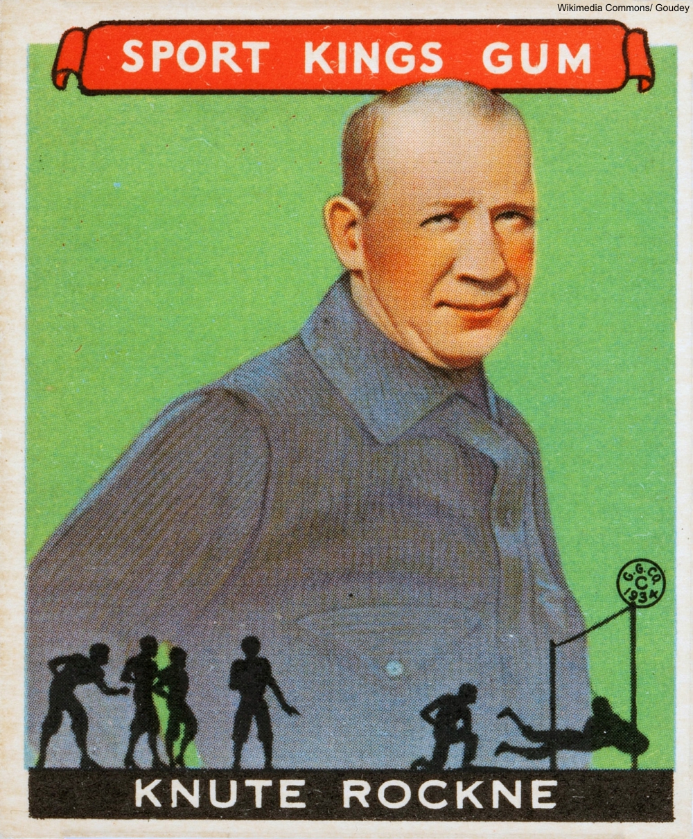 Knute Rockne Goudey Card