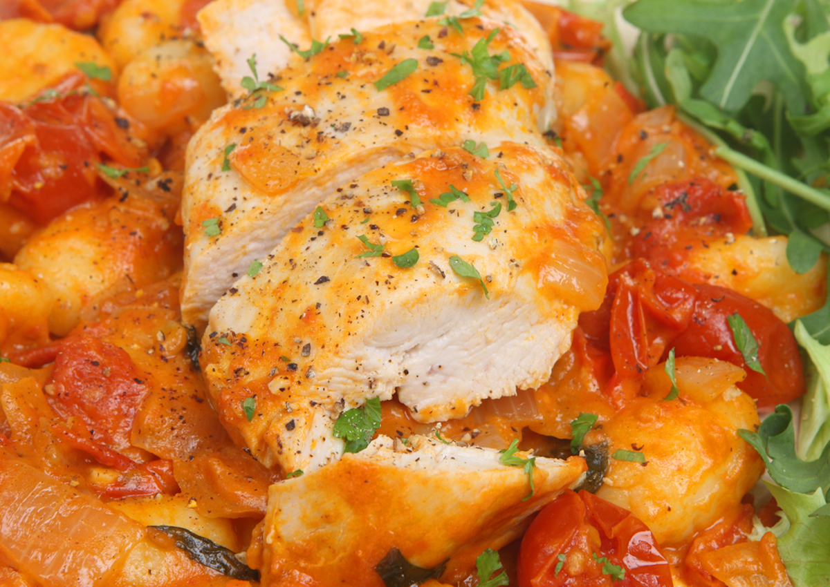 Cherry Tomato Italian Chicken Gnocchi – 12 Tomatoes