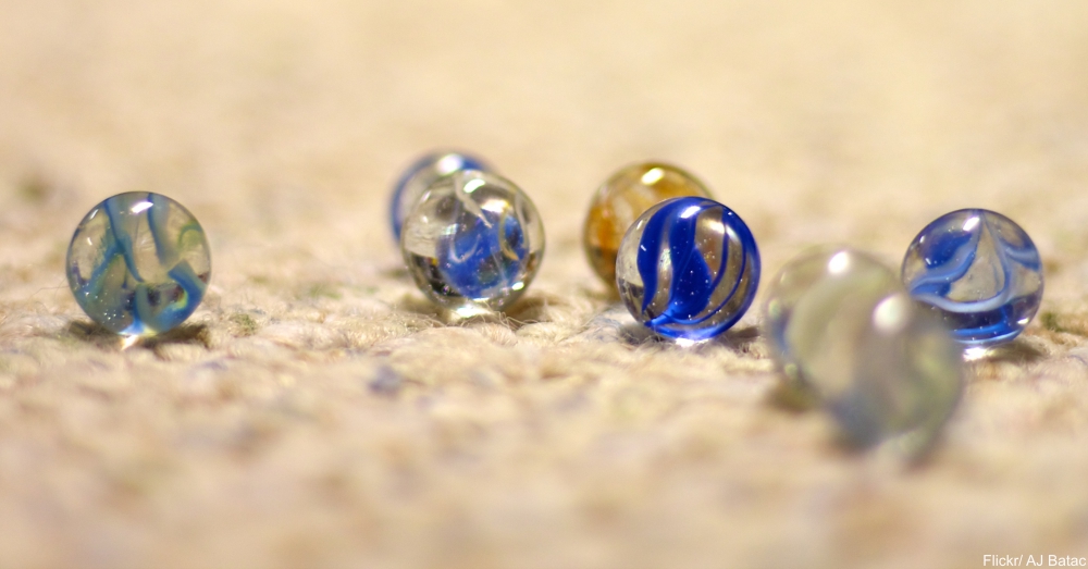Marbles on the Floor Just Waiting to be Stepped on