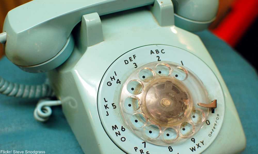 Baby Blue Rotary Phone