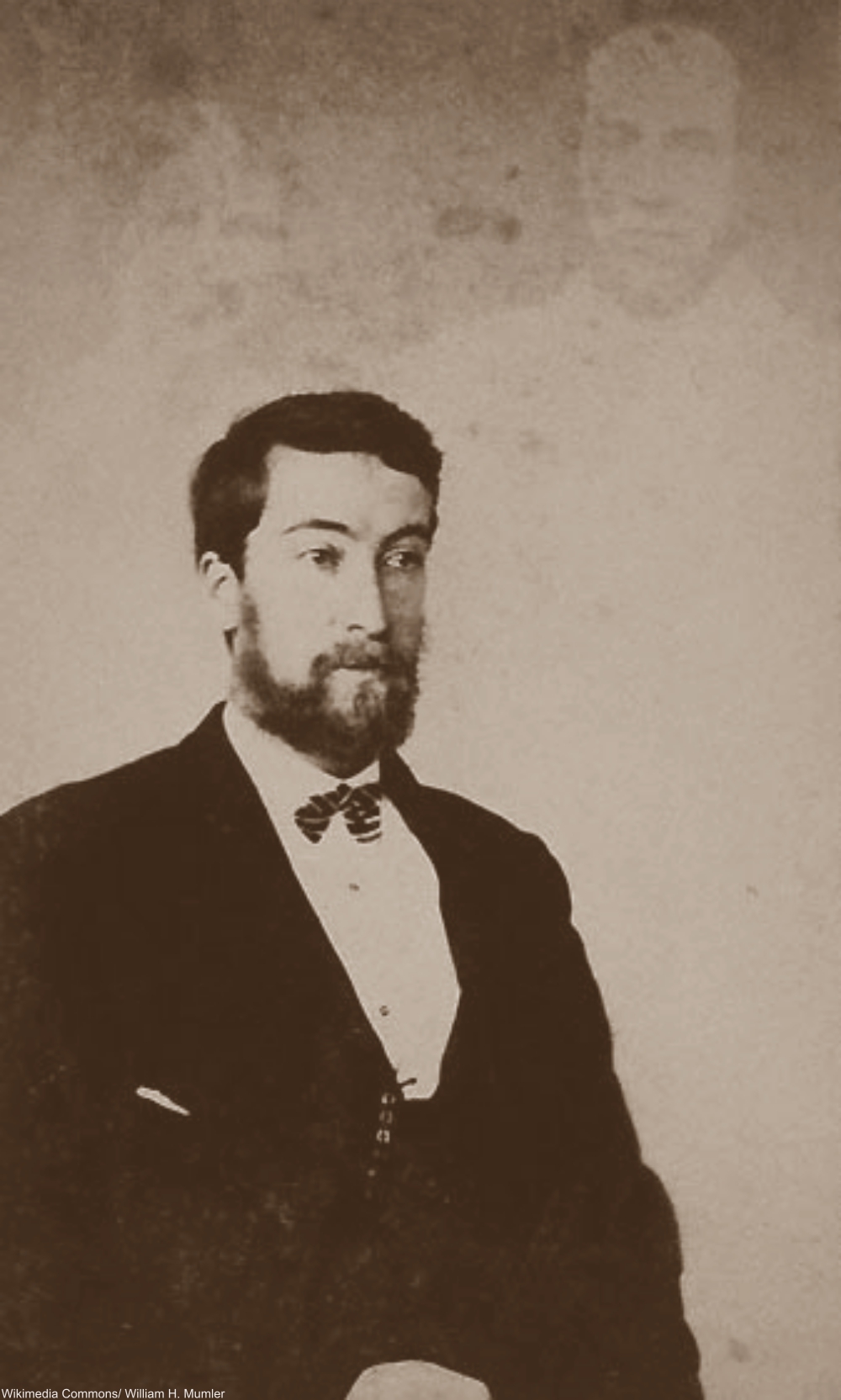 Spirit photography by known fraudster William Mumler, 1870.