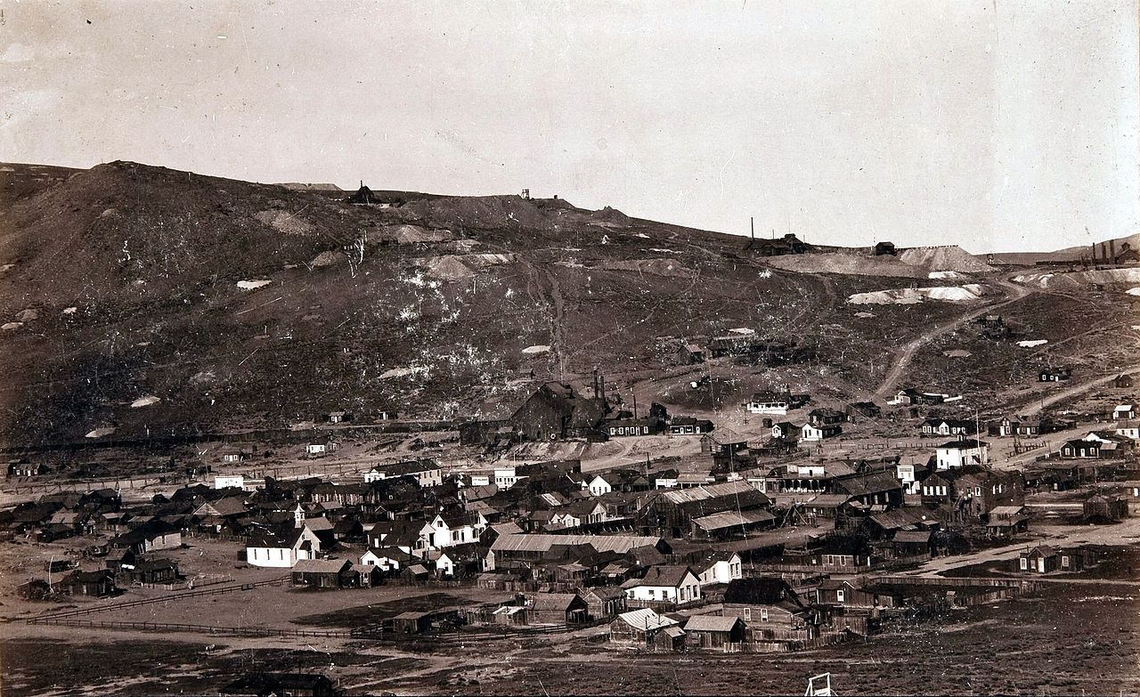 Bodie in 1890 (photo via William Thompson, Virginia City, Nevada. - Heritage Auction Gallery)