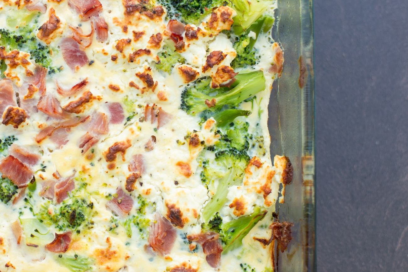 Broccoli and Ham Breakfast Casserole 12 Tomatoes