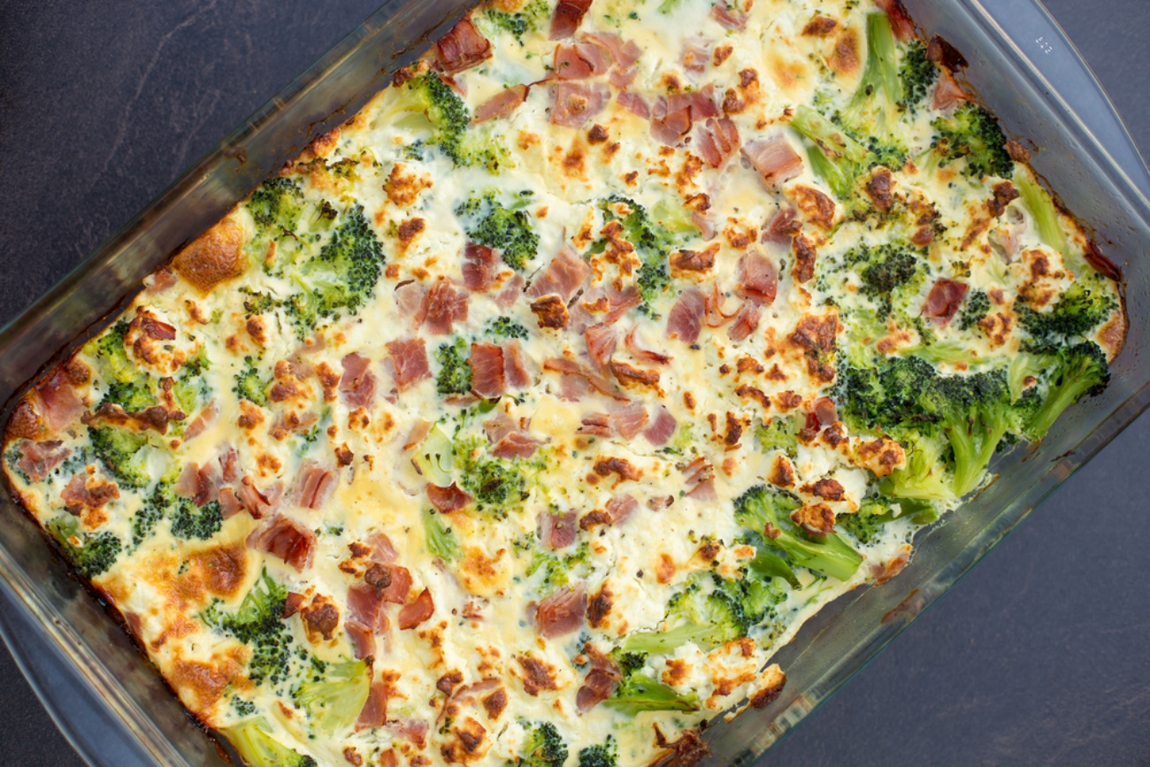 Broccoli and Ham Breakfast Casserole – 12 Tomatoes