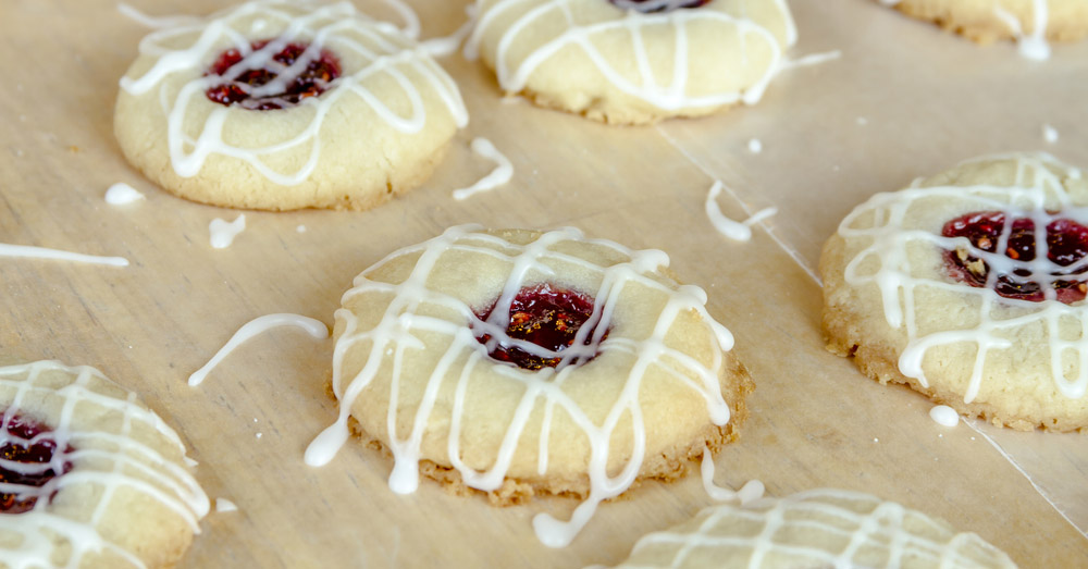 Raspberry Thumbprint Cookies 12 Tomatoes