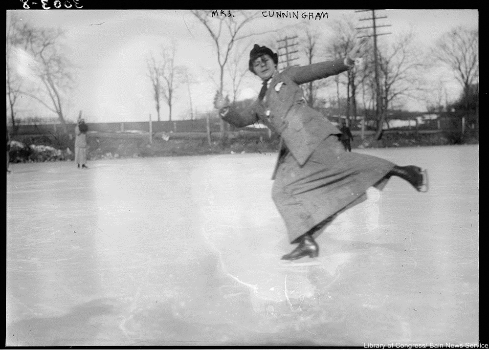 Back in the day skating and sledding were how had fun in winter!