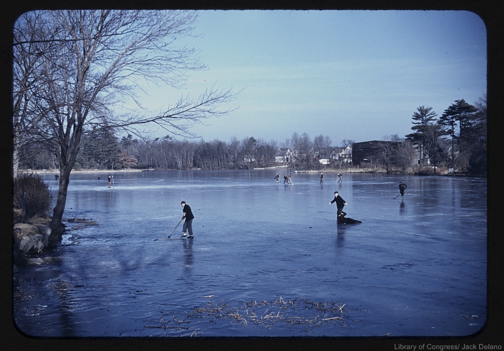 Back in the day skating and sledding were how had fun in winter!