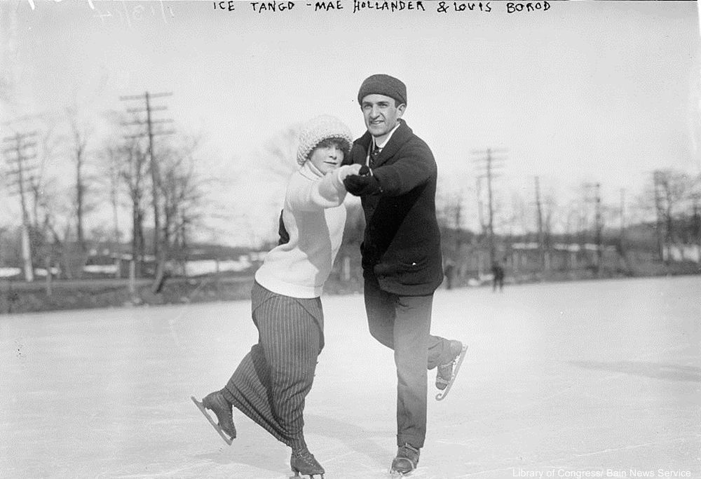 Back in the day skating and sledding were how had fun in winter!