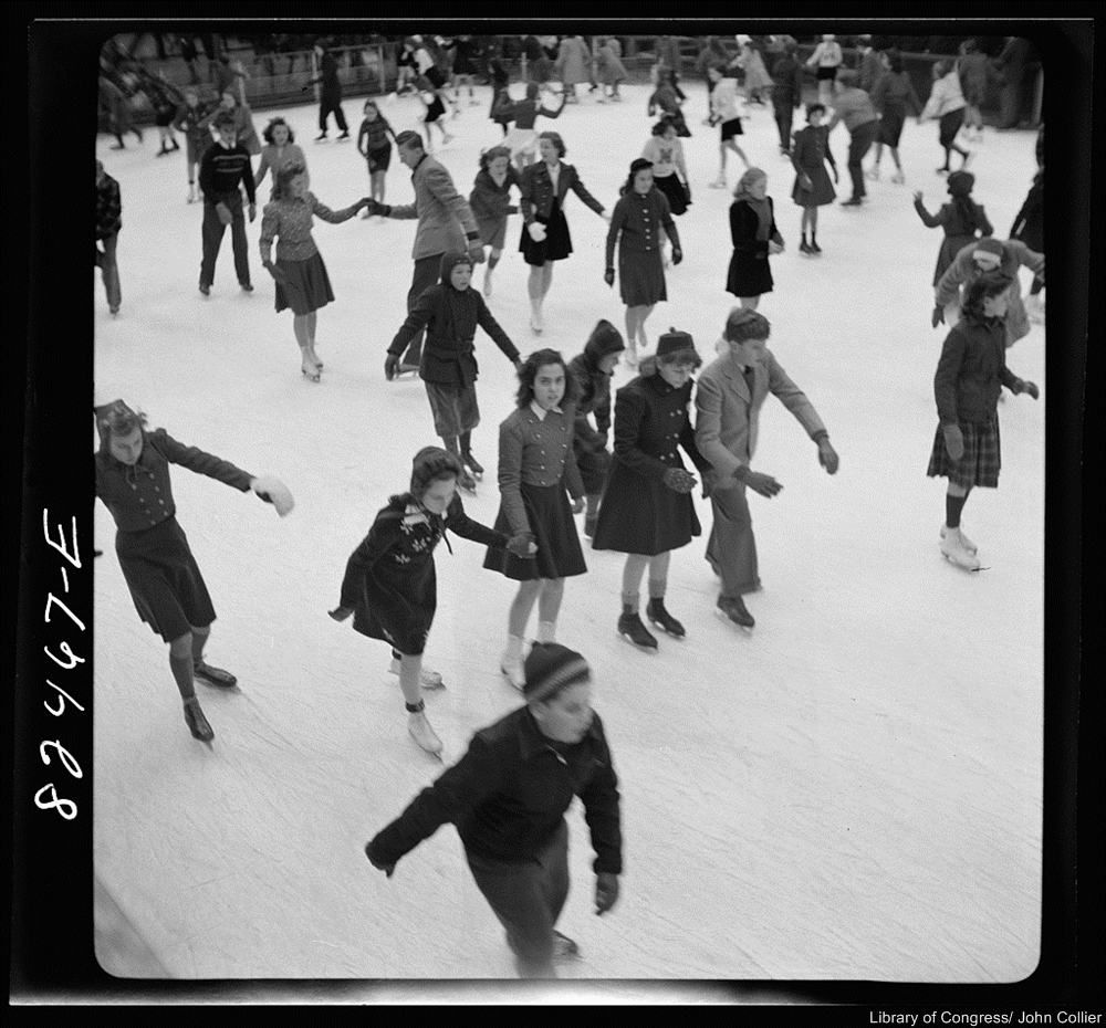 Back in the day skating and sledding were how had fun in winter!