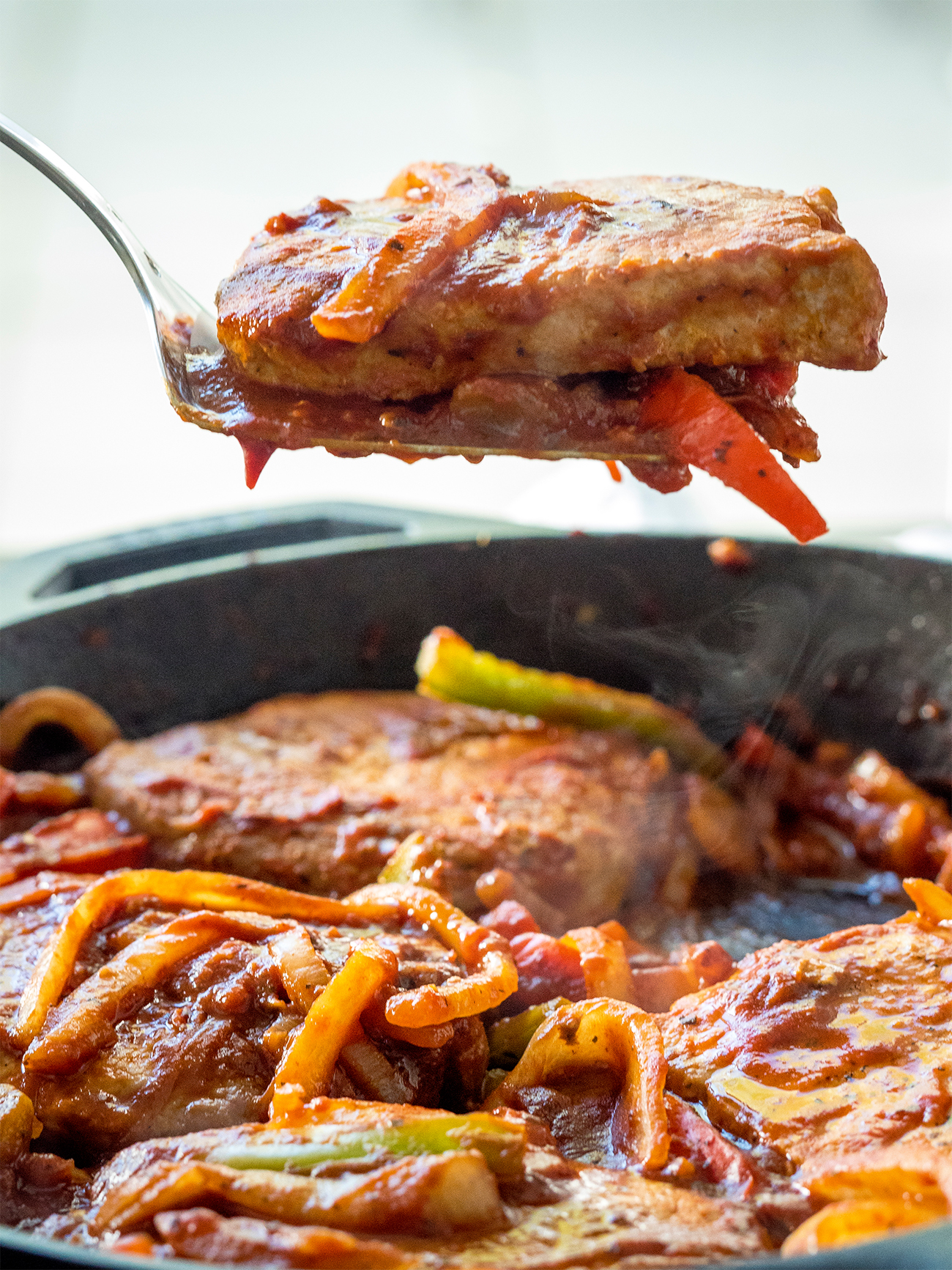 30 Minute Pork And Peppers Skillet 12 Tomatoes