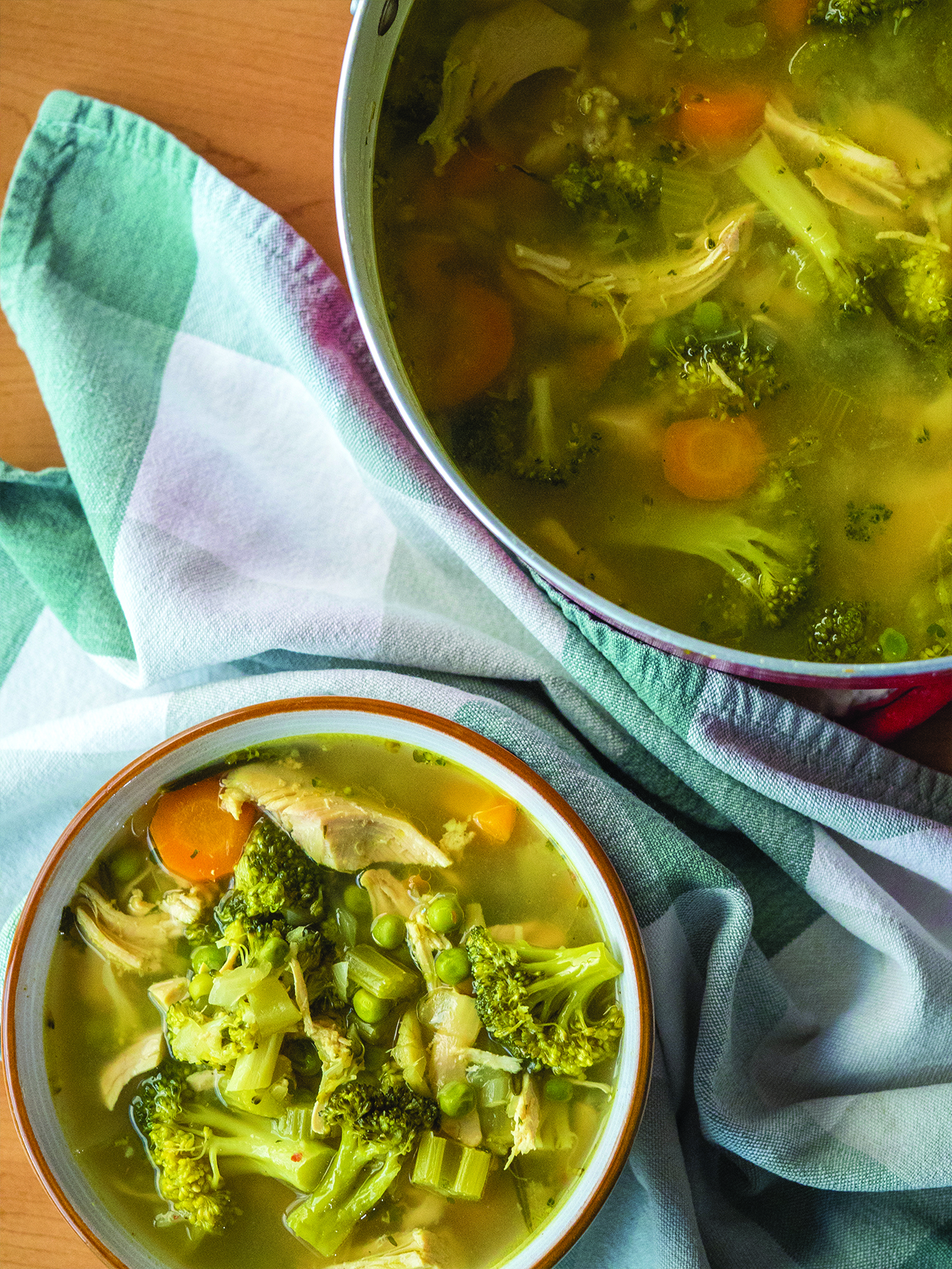 Chicken and Broccoli Detox Soup 12 Tomatoes