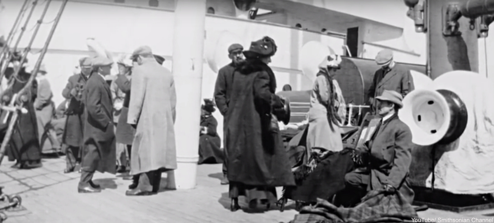 historic photographs of the Titanic disaster were captured by a young woman