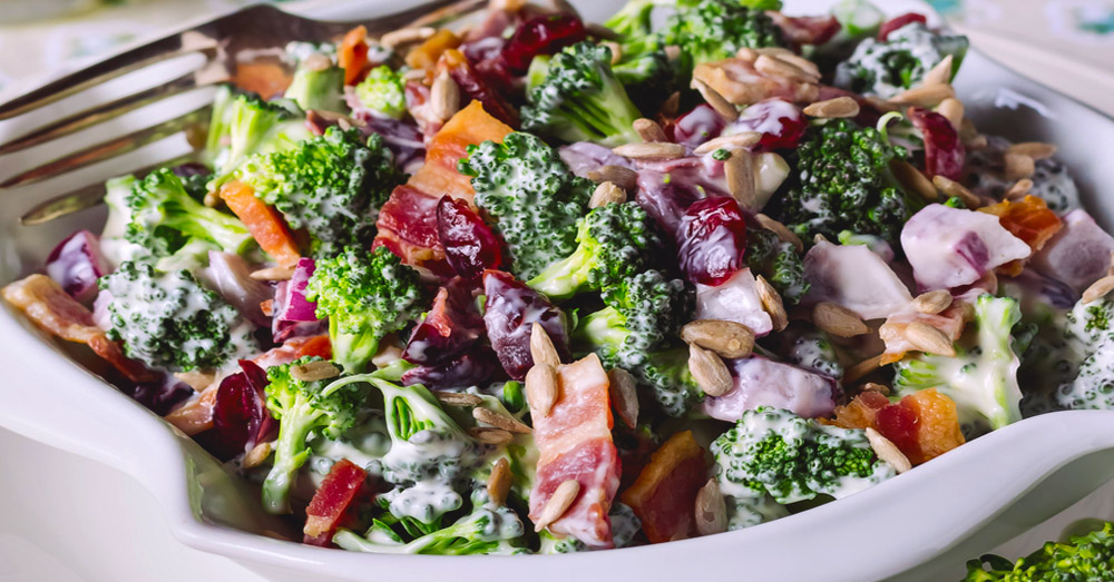 Creamy Broccoli Salad 12 Tomatoes