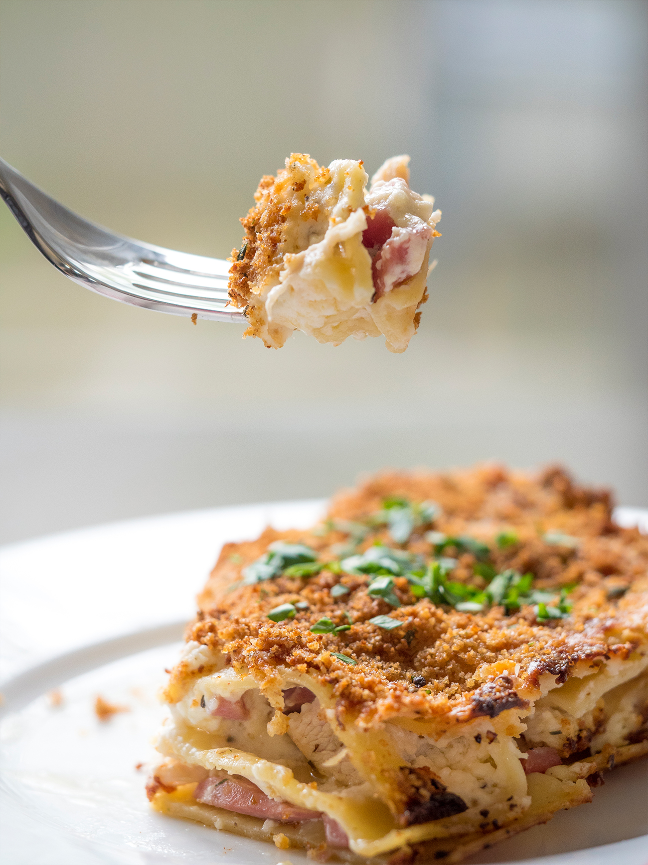 Chicken Cordon Bleu Lasagna 12 Tomatoes