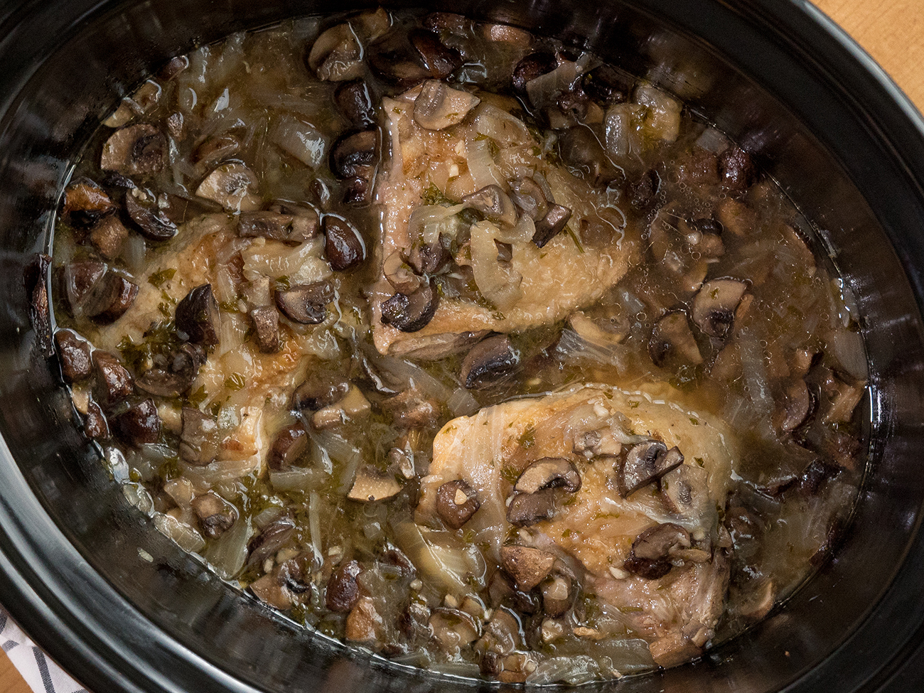Slow Cooker Mushroom Chicken 12 Tomatoes