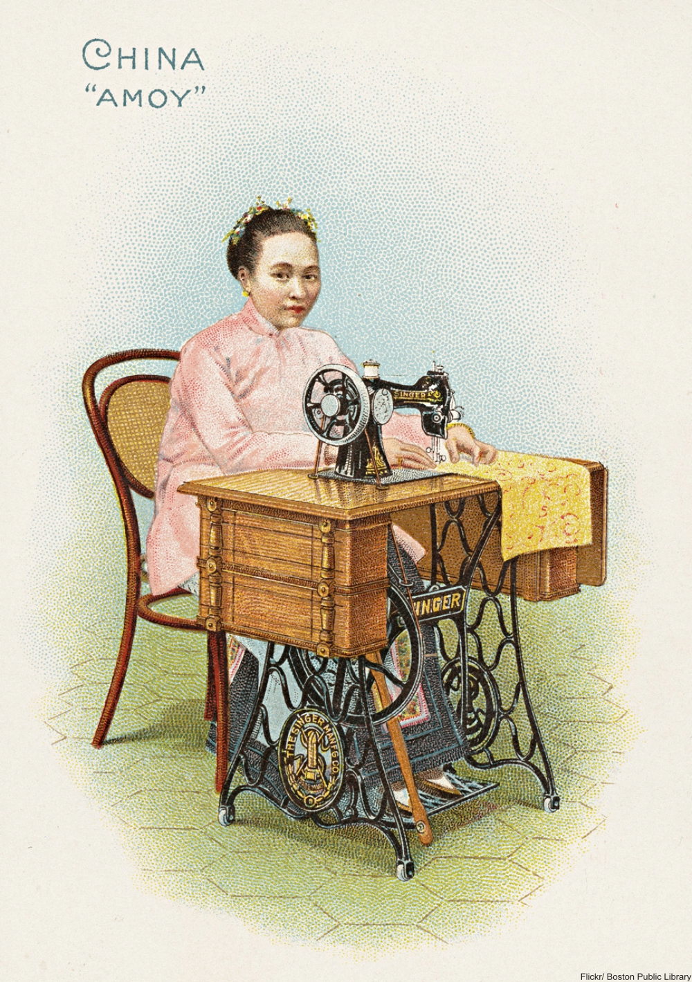 Singer's 1890s lithograph advertisements are gorgeous
