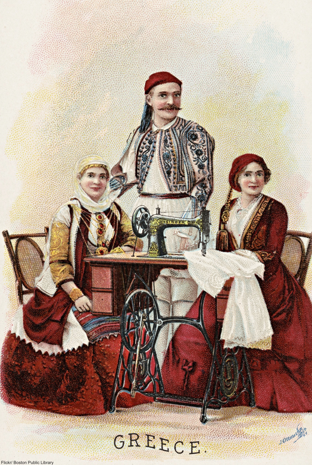 Singer's 1890s lithograph advertisements are gorgeous