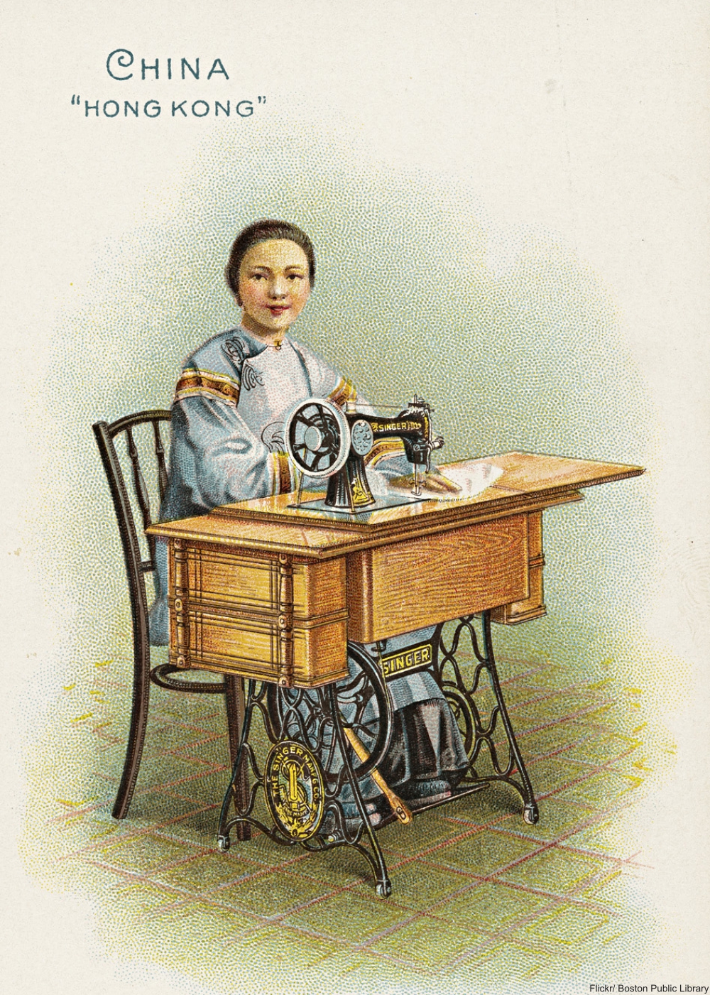 Singer's 1890s lithograph advertisements are gorgeous