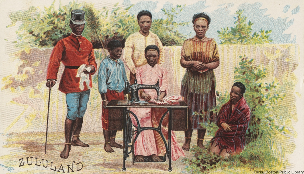 Singer's 1890s lithograph advertisements are gorgeous