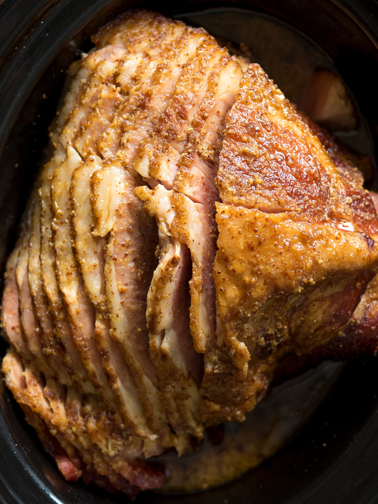 Slow Cooker Honey Mustard Ham 12 Tomatoes