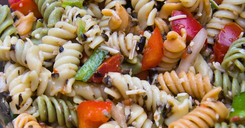 Tri Color Pasta Salad 12 Tomatoes