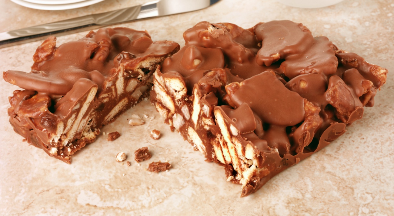 NoBake Chocolate Tiffin Cake 12 Tomatoes