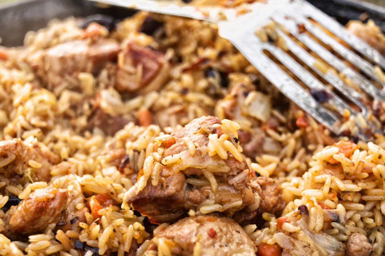 Blueberry Barbecue Chicken & Rice Skillet 12 Tomatoes