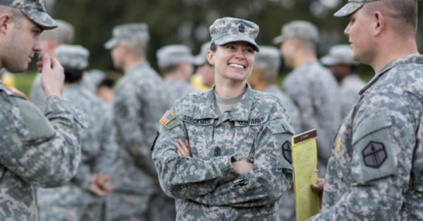 Source: U.S. Army Women and men serve together in the U.S. Army, but transgender soldiers are now prohibited.