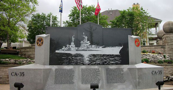 Source: Wikiemdia Commons A memorial to the USS Indianapolis.