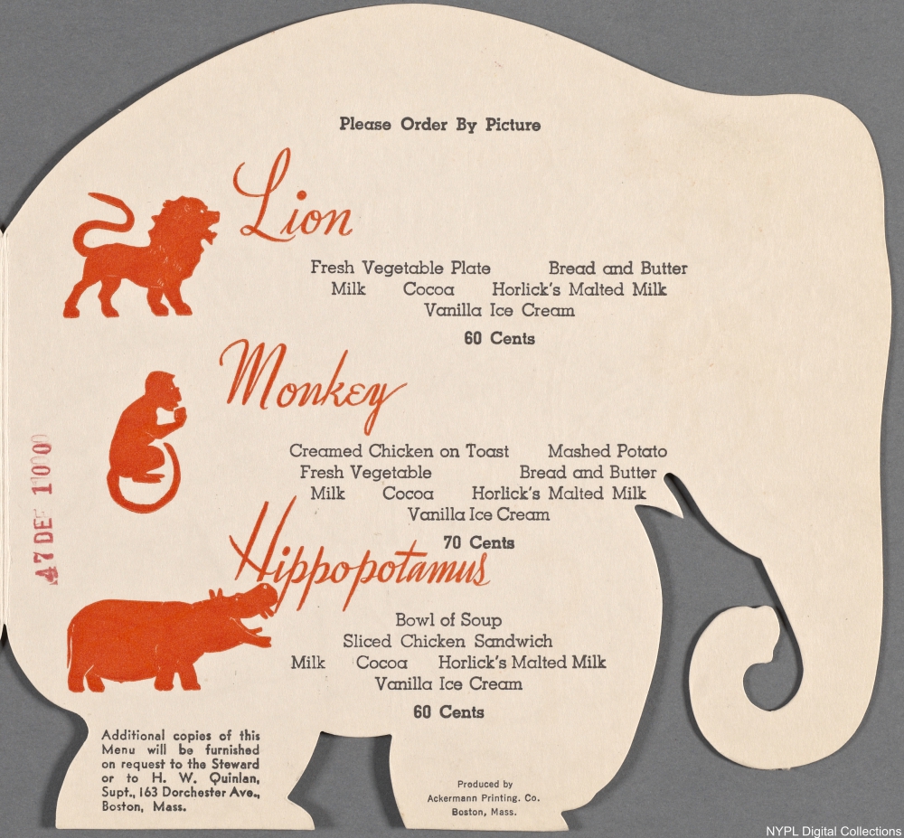 Kids Menu Items from a Century Ago That Would Never Fly Today