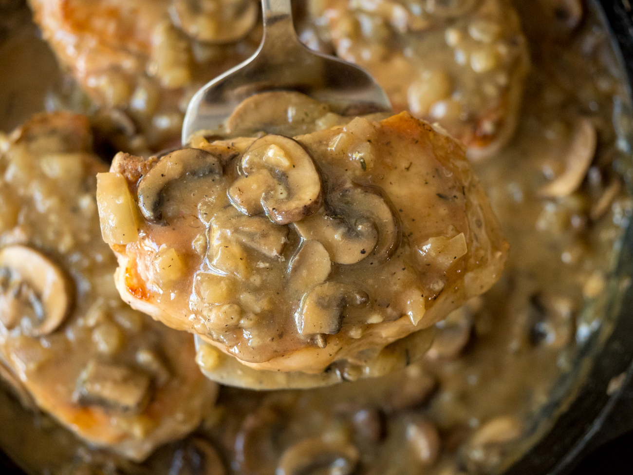Mushroom Gray Pork Chops Horizontal 5