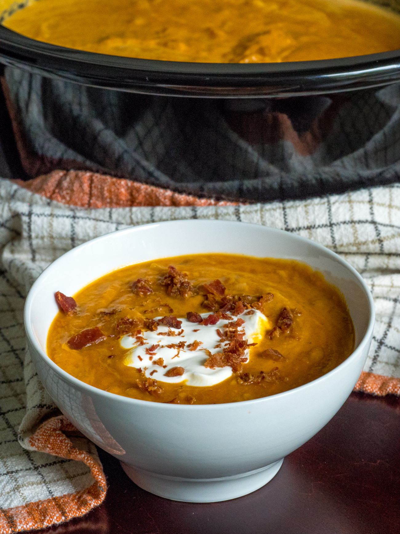 Slow Cooker Pumpkin Soup Vertical 5