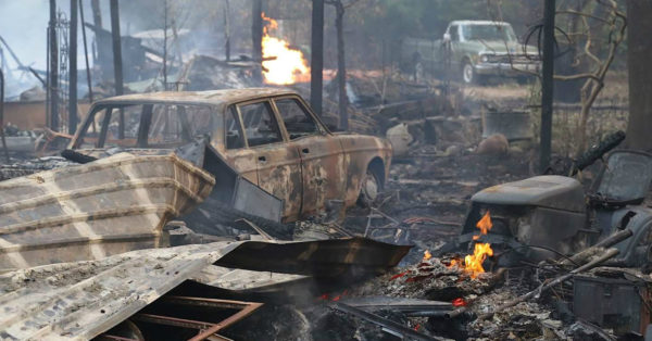 Source: Mark Vogler The wild fires have caused tremendous damage.