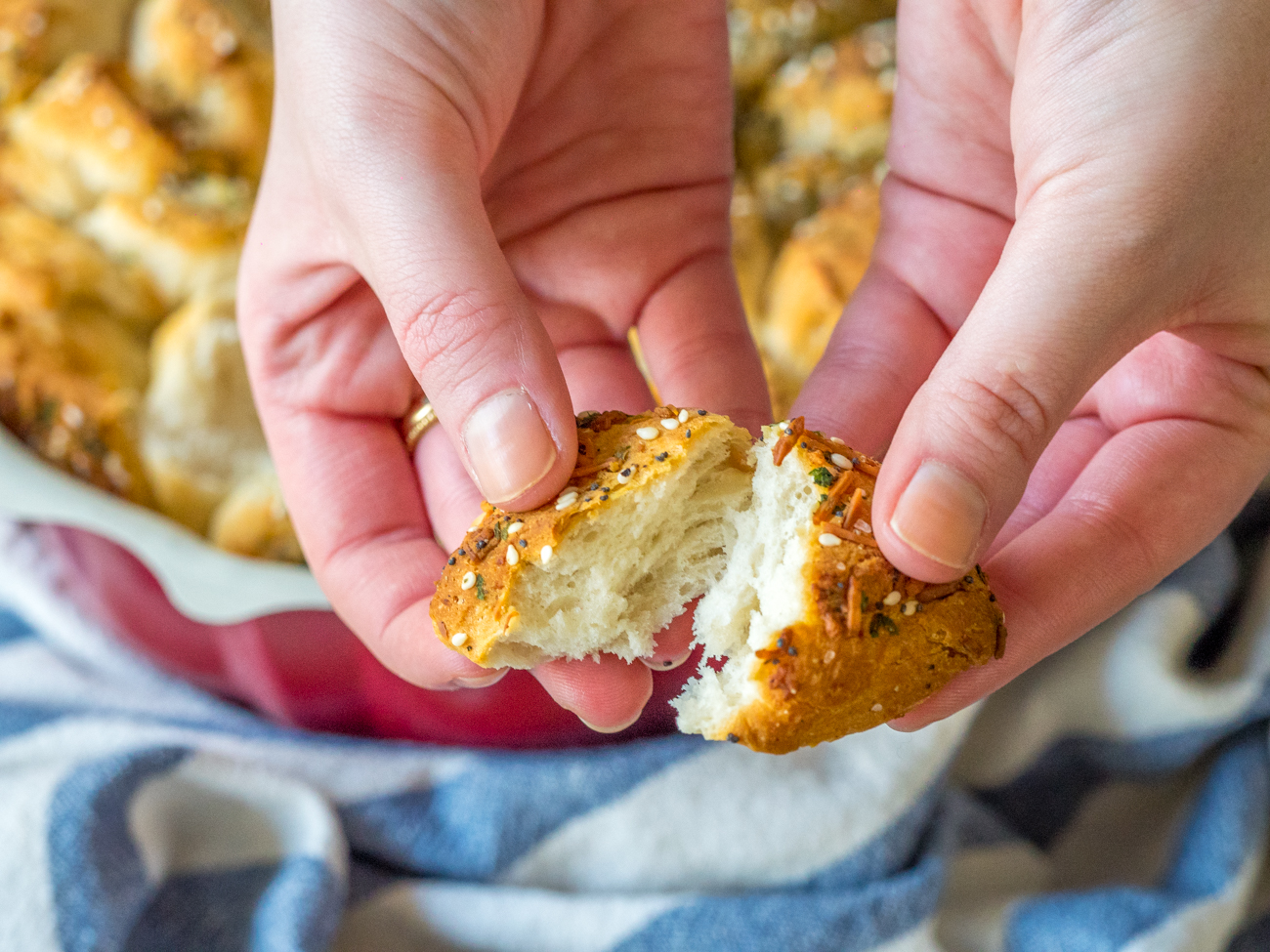 Everything Bagel Monkey Bread Horizontal 6