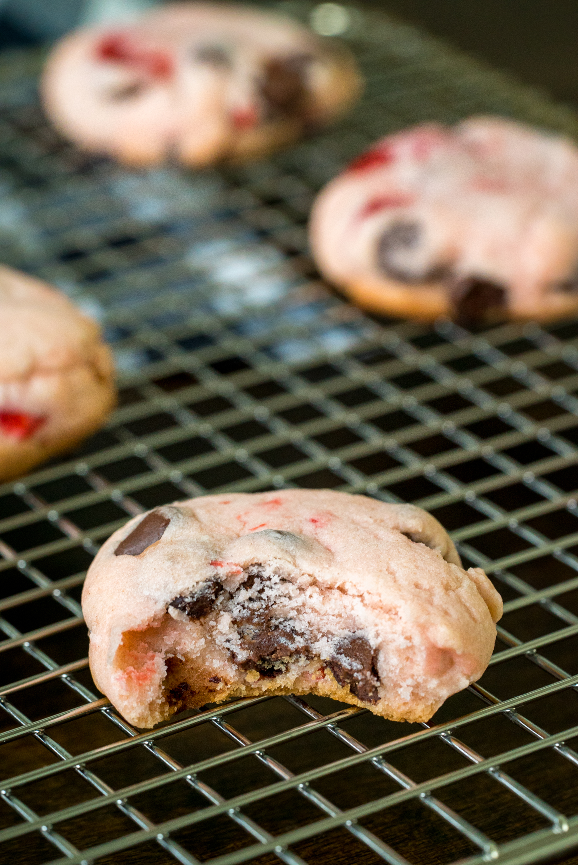 Maraschino Cherry Chocolate Almond Cookies 3