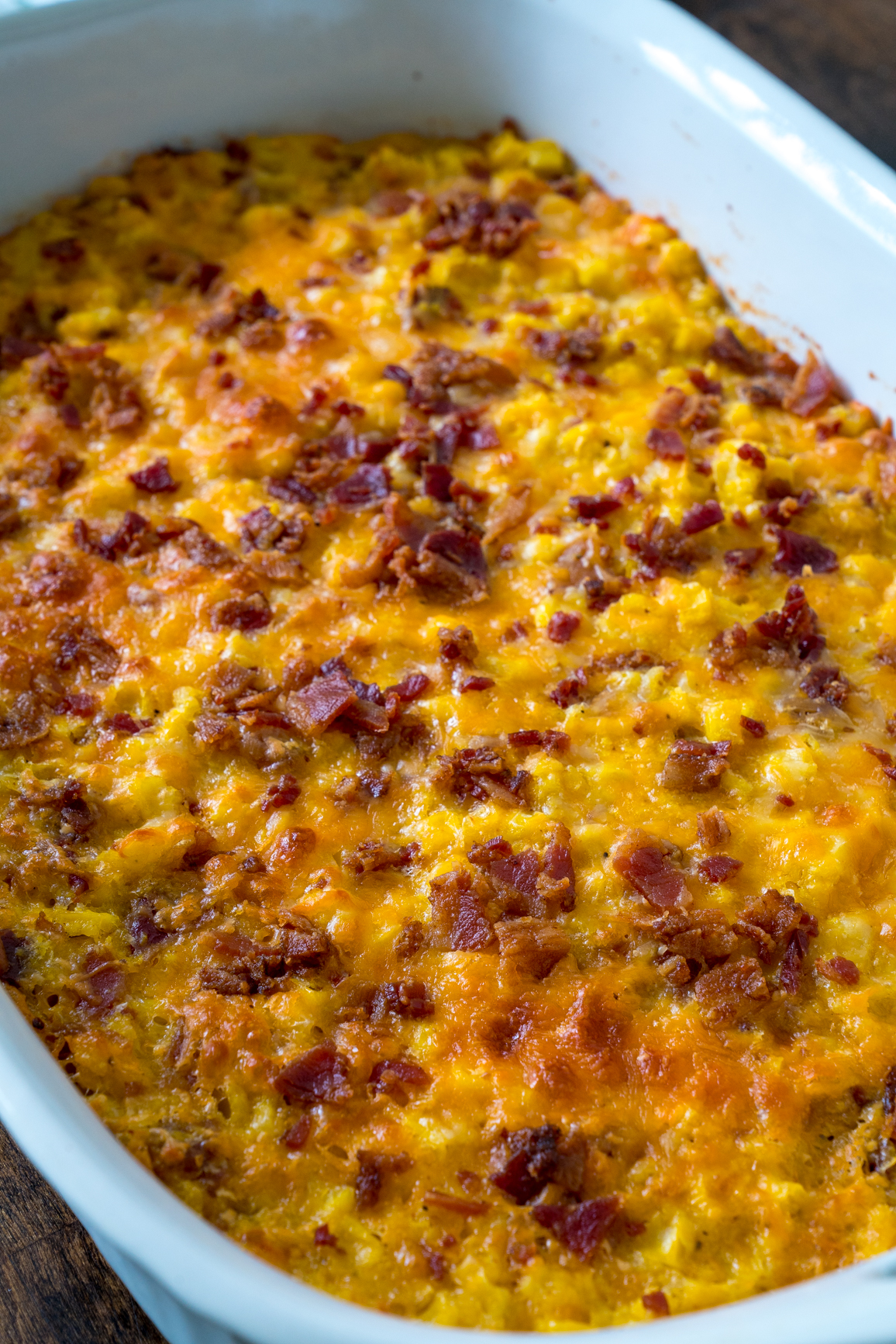 Cheesy Bacon Corn Casserole 12 Tomatoes