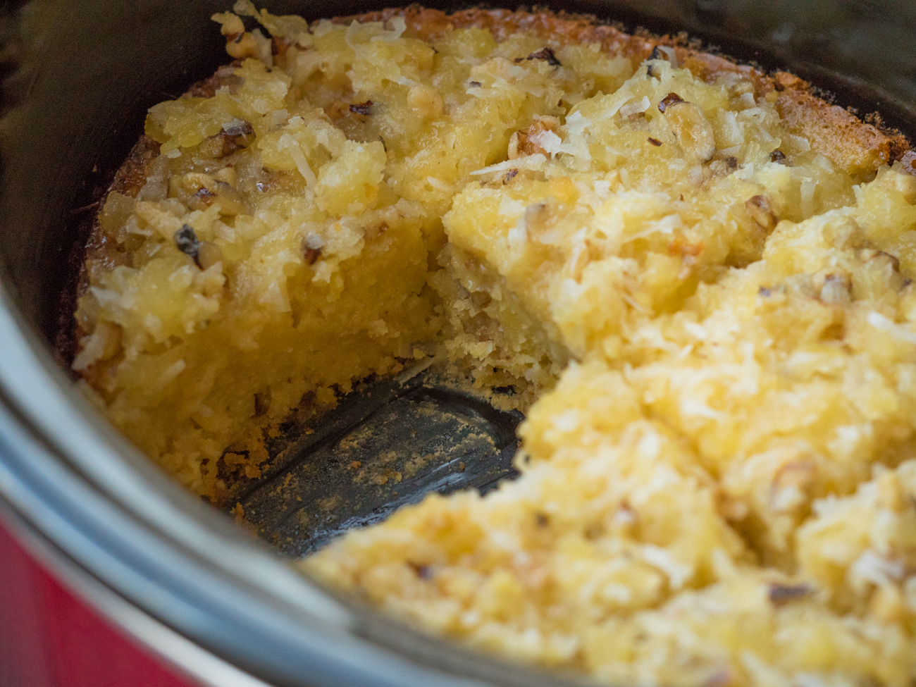 Slow Cooker Pineapple Spoon Cake Horizontal (8 of 11)