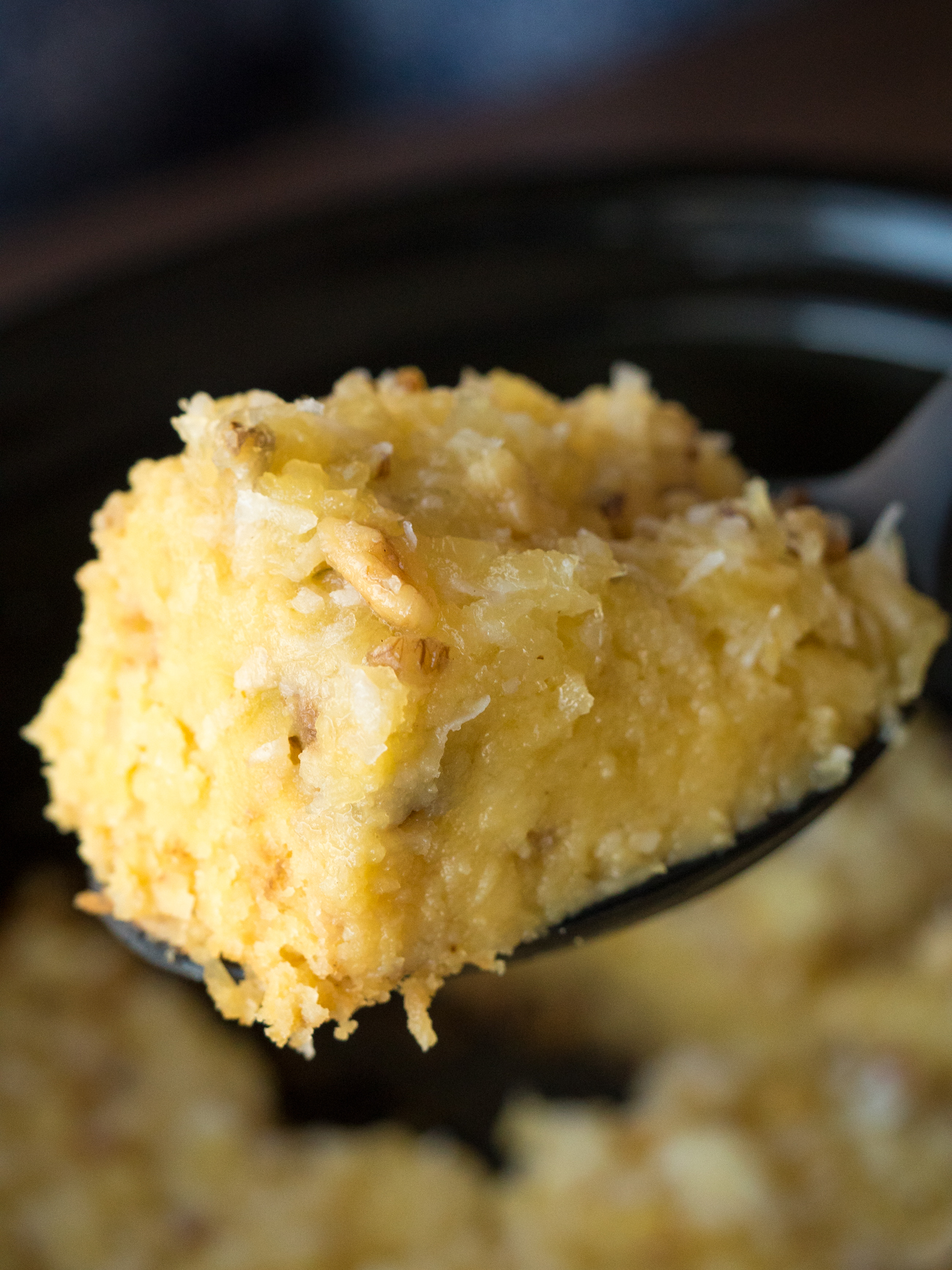 Slow Cooker Pineapple Spoon Cake Vertical (4 of 7)