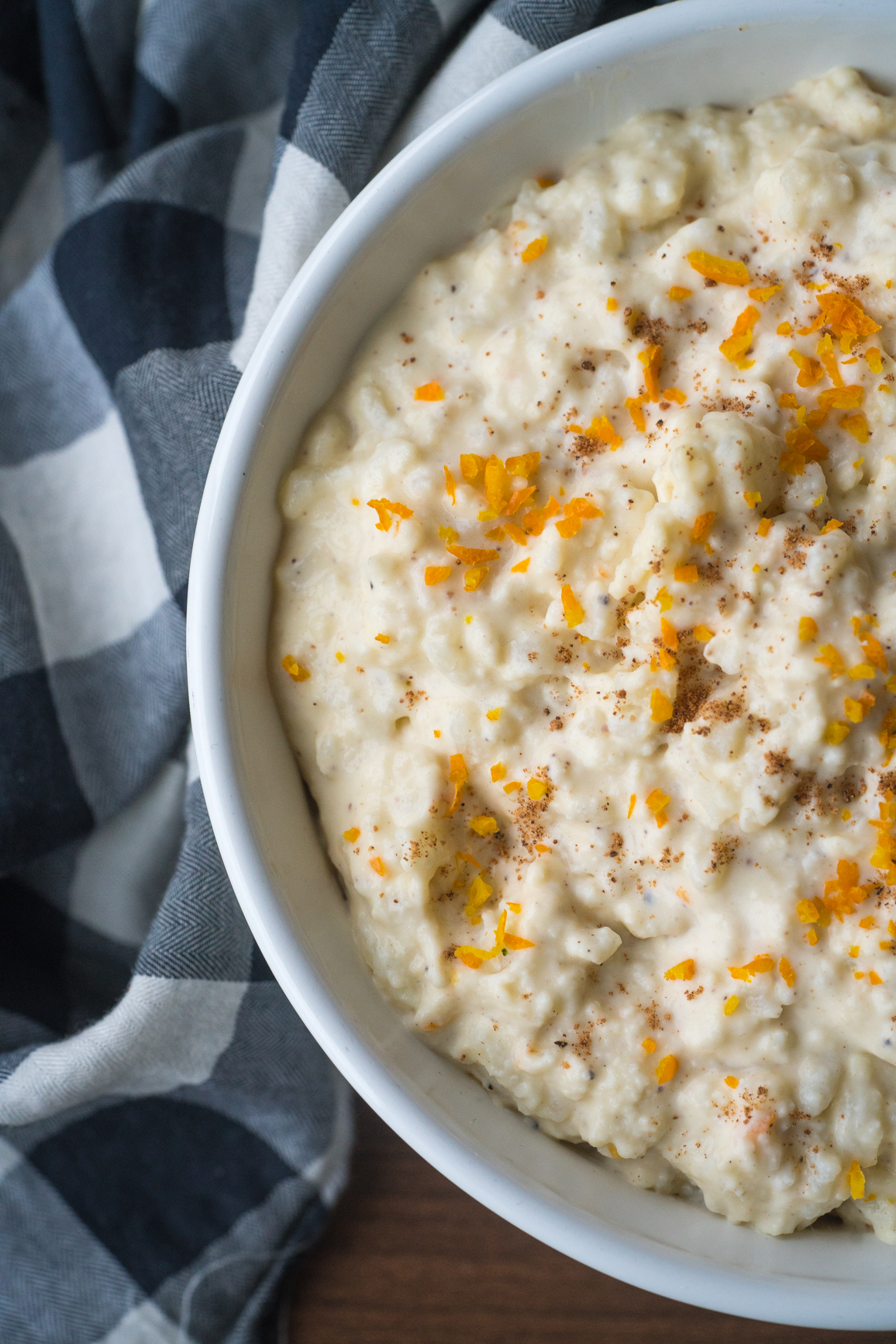Stovetop Orange Rice Custard 12 Tomatoes