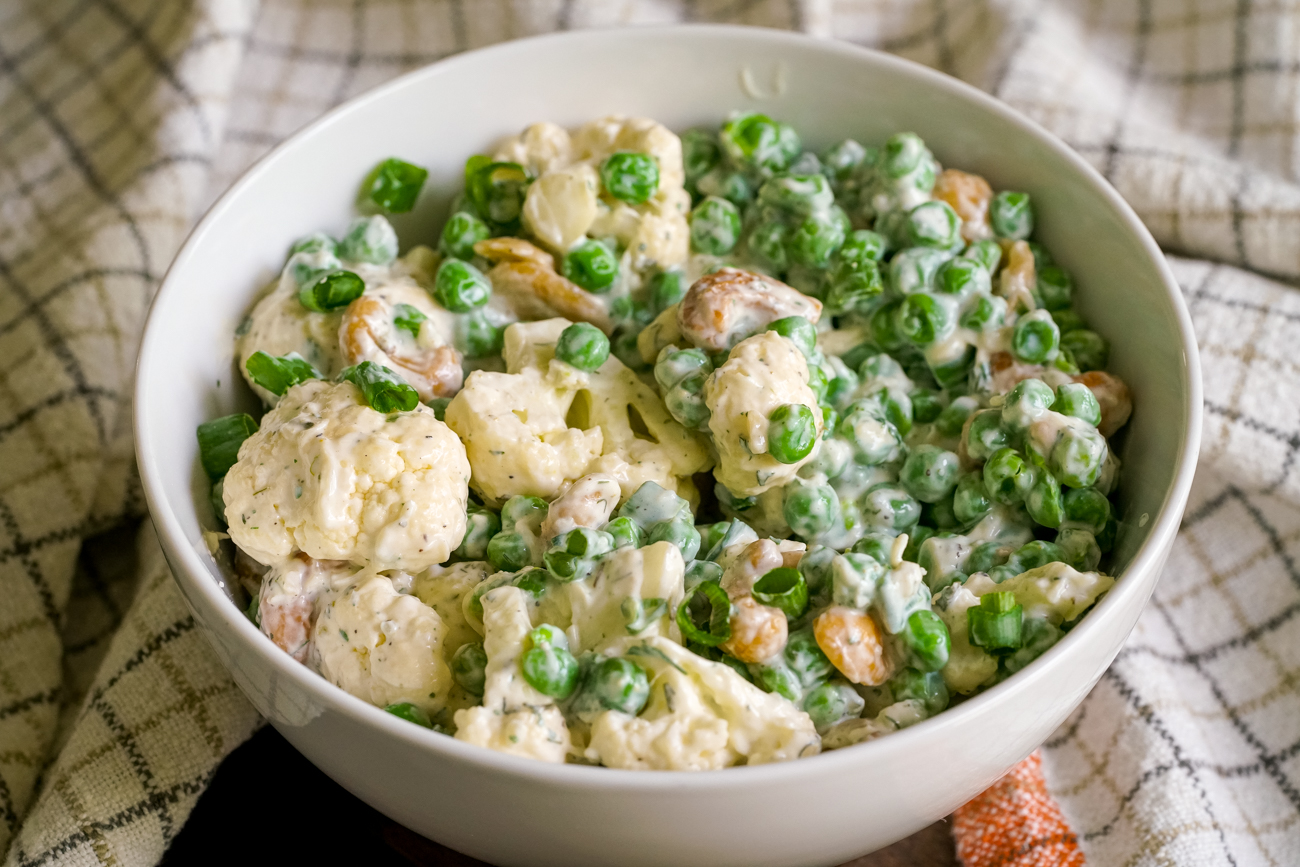 Creamy Cauliflower Cashew Salad 12 Tomatoes