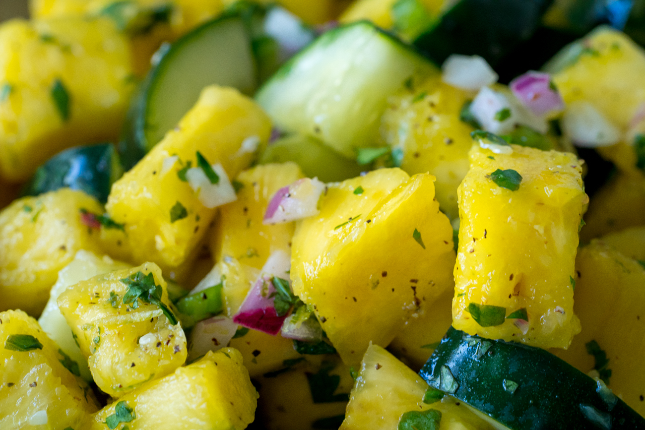 Pineapple Cucumber Jalapeno Salad 3