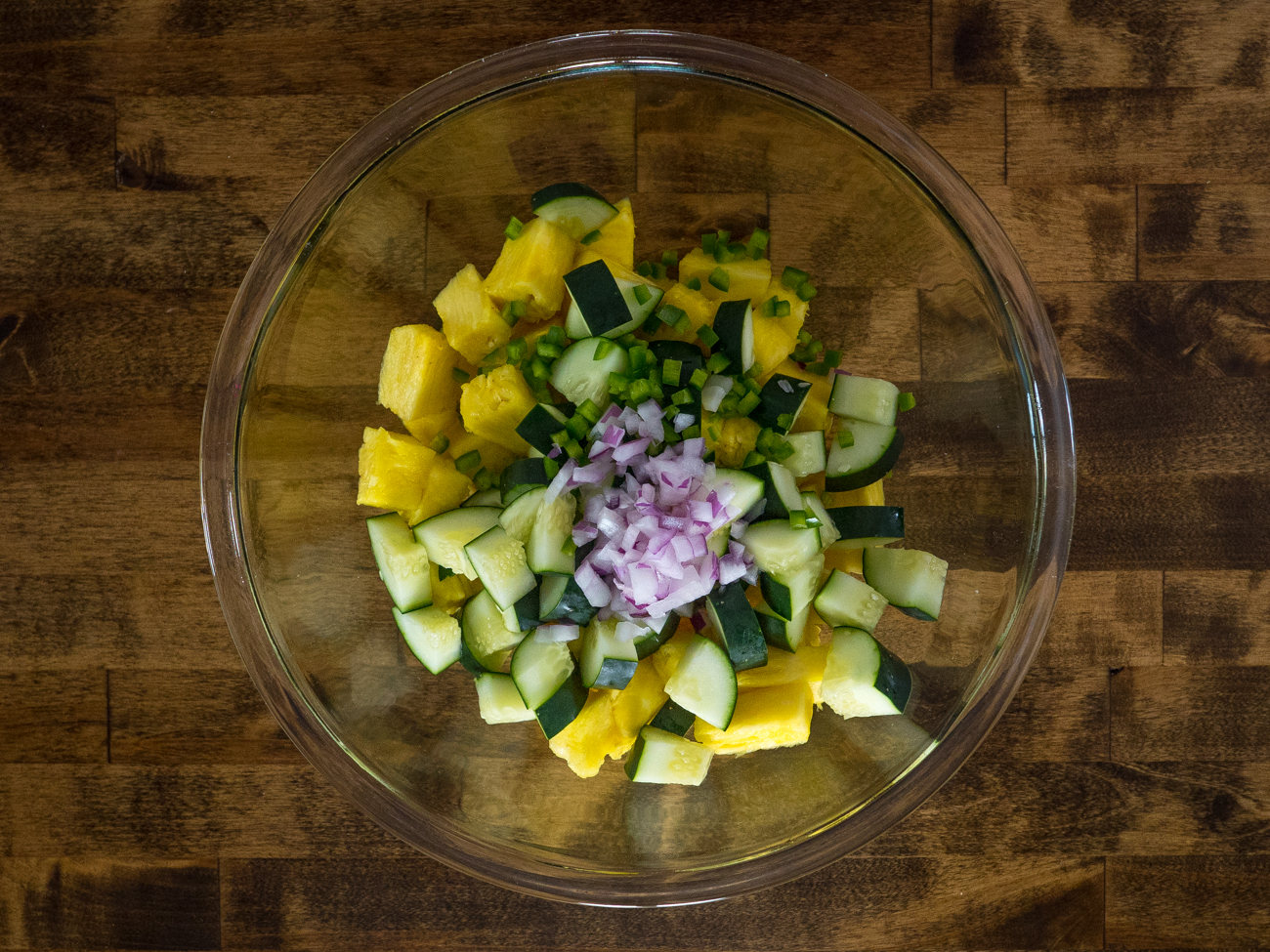 Pineapple Cucumber Jalapeño Salad 12 Tomatoes