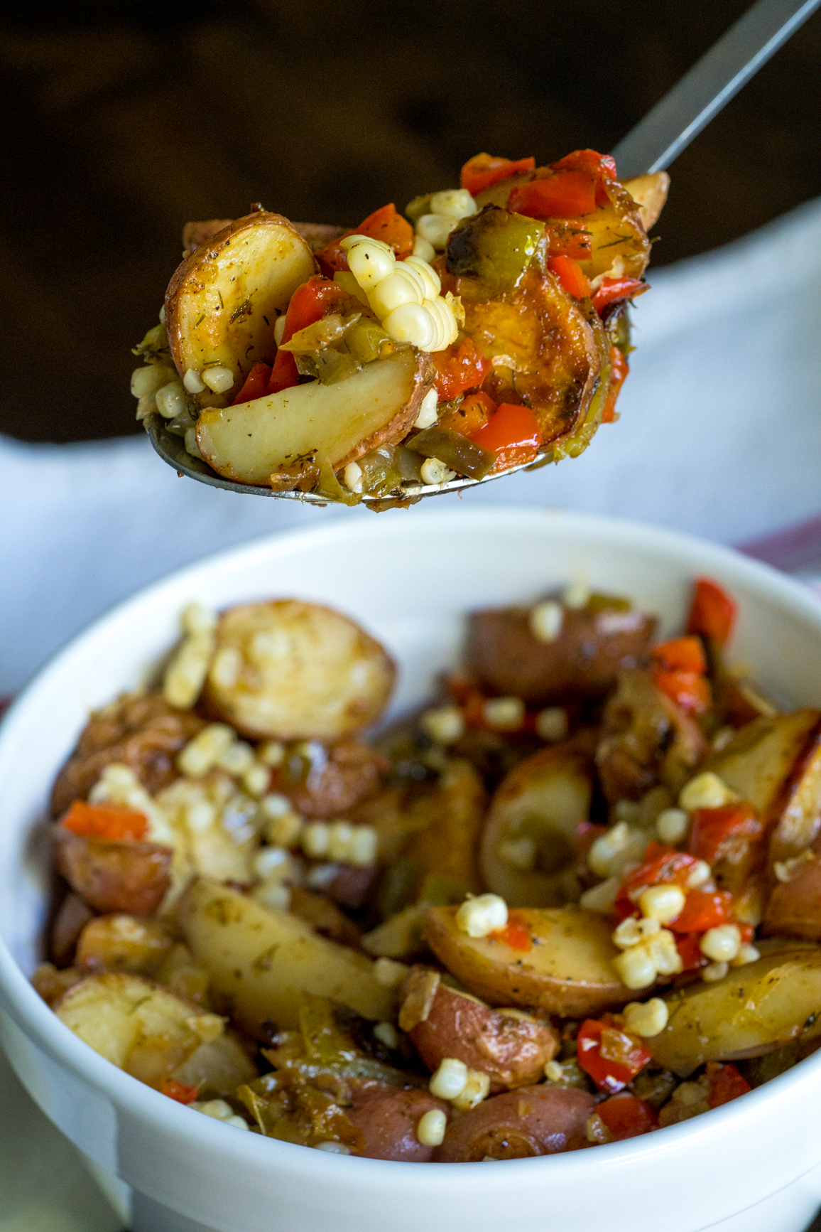 Roasted Potato Veggie Salad 11