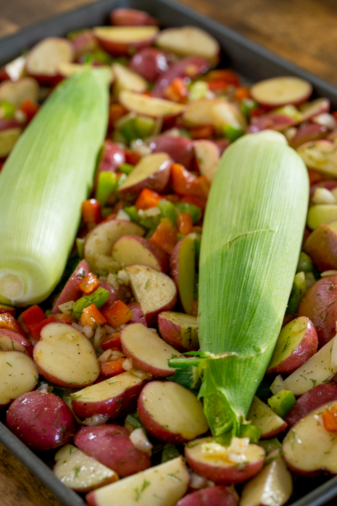Southwestern Roasted Potato Veggie Salad 12 Tomatoes