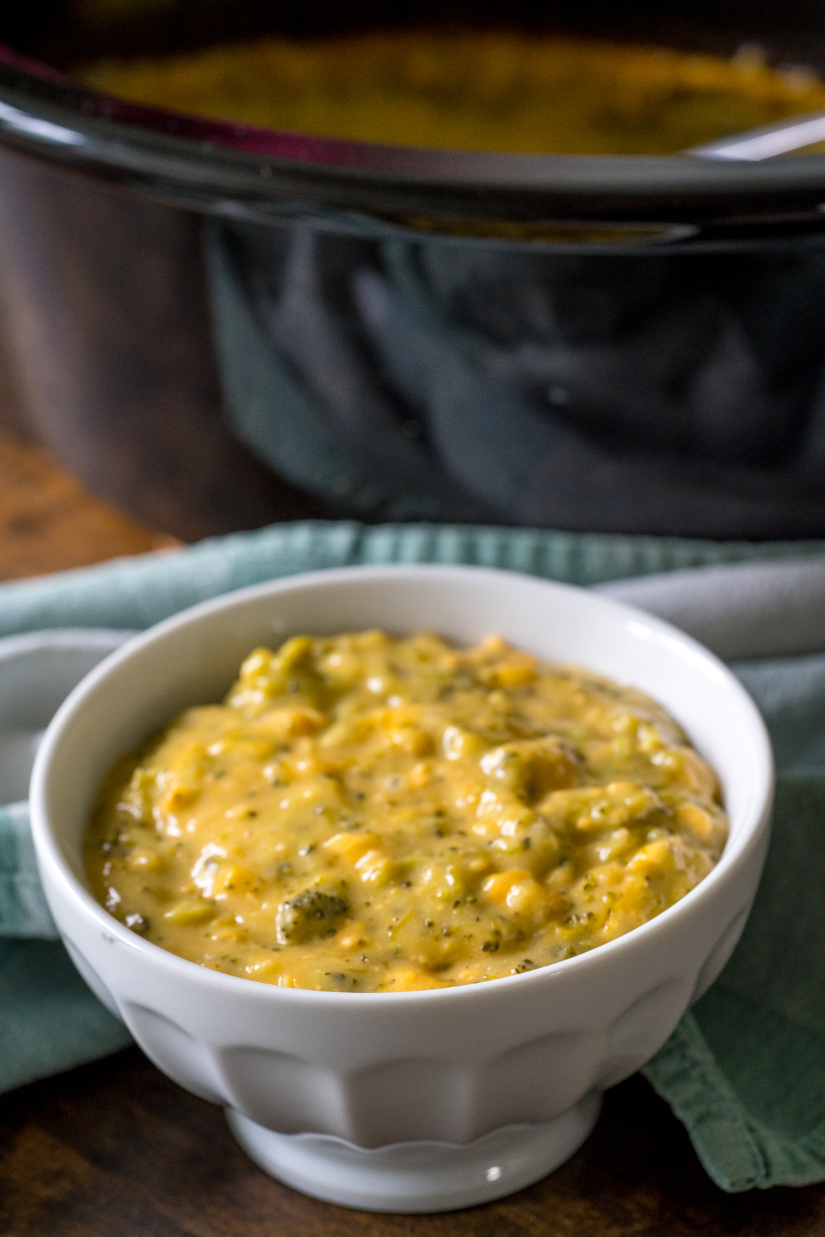 Slow Cooker Cheesy Corn and Broccoli 6
