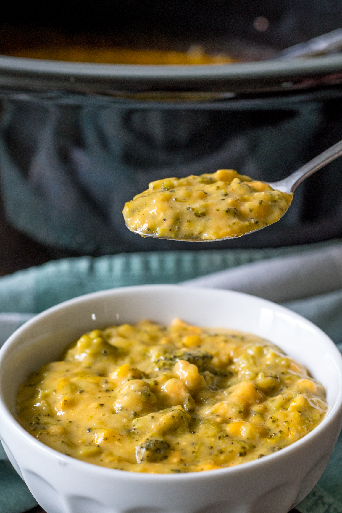 Slow Cooker Cheesy Corn and Broccoli 9
