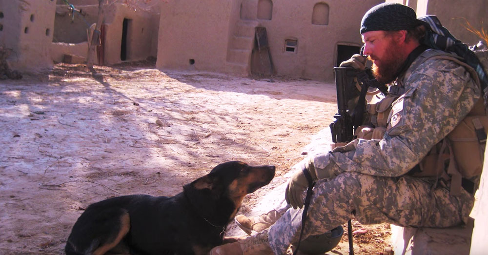 Source: YouTube/FOX 13 News Utah Army Staff Sergeant John Logie and his dog Balto.