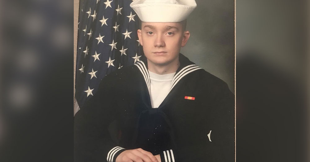 Source: Facebook/Erin Nimrichter Max in his Navy blues.