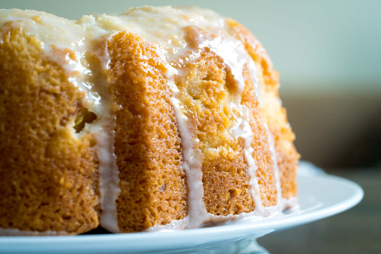 Sour Cream Peach Pound Cake 12 Tomatoes